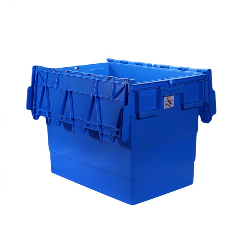 Maßgeschneiderte hochwertige blaue Kunststoffbox mit Deckel